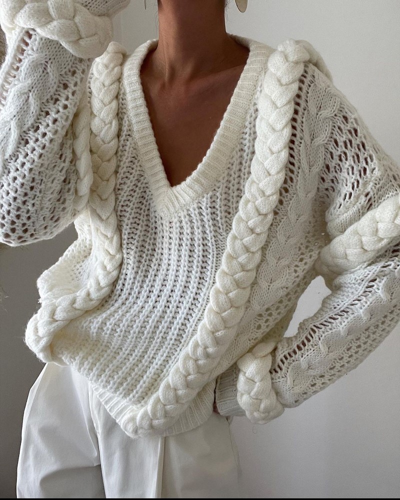 Идеи на тему «Свитера спицами» () в г | женские свитера, свитер, модели